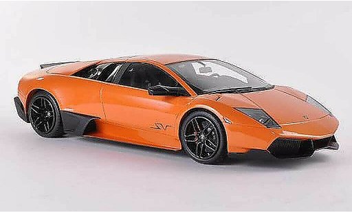 Lamborghini Murcielago LP670 1/18 MR Collection SV Fixed Wing orange modellini auto