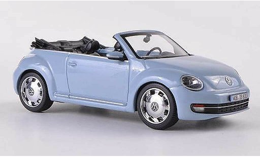 Volkswagen Beetle Cabriolet 1/43 Schuco Cabrio blu grigio 2012 modellini auto