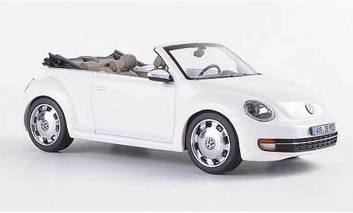 Volkswagen Beetle Cabriolet 1/43 Schuco Cabrio bianco 2012 modellini auto