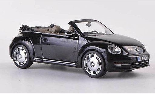Volkswagen Beetle Cabriolet 1/43 Schuco Cabrio nero 2012 modellini auto