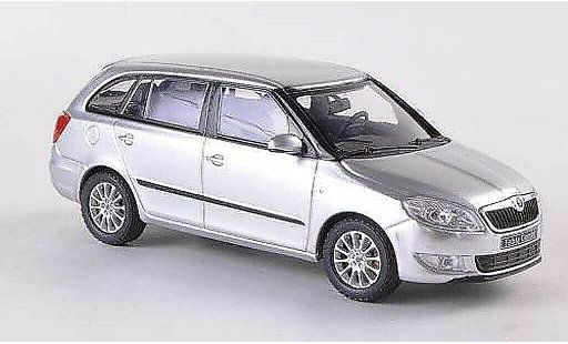 Skoda Fabia II 1/43 Abrex Combi grigio Facelift 2010 modellini auto