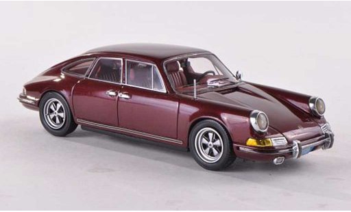 Porsche 911 T 1/43 Matrix Troutman & Barnes 4-Door Sedan rosso 1972 modellini auto