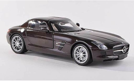 Mercedes SLS Coupe 1/43 Minichamps AMG nero-brun 2010 modellini auto