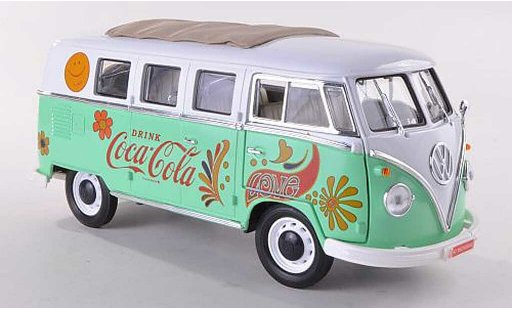 Volkswagen T1 B 1/18 Motor City Classics Samba Coca-Cola bianco/verde 1962 modellini auto