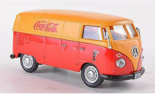 Volkswagen T1 B 1/43 Motor City Classics furgone Coca-Cola rosso/giallo 1962 modellini auto