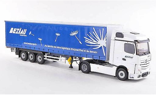 Mercedes Actros Streamspace 1/43 Eligor 2 Beziau Transports Gardinenplanen-SZ modellini auto