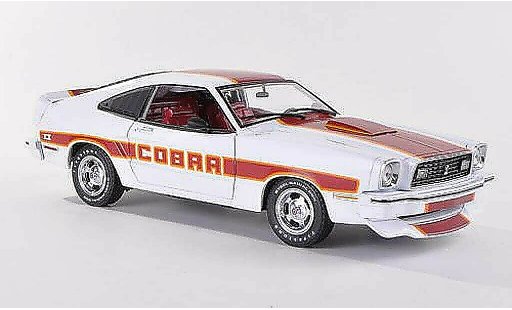 Ford Mustang Cobra II 1/18 Greenlight MKII bianco/rosso modellini auto