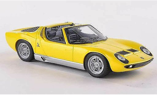 Lamborghini Miura Roadster 1/43 Look Smart giallo Brussel 1968 modellini auto