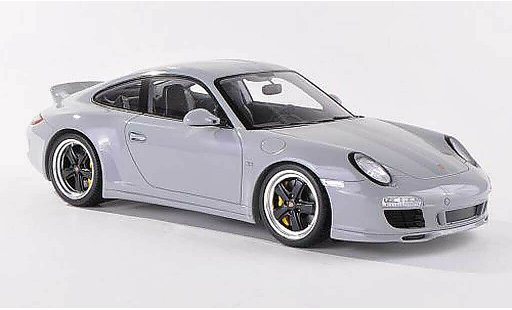 Porsche 911 S 1/18 Spark Carrera Sport Classic grigio con grigioen strisce modellini auto