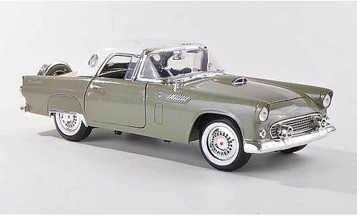 Ford Thunderbird Two-Seater 1/18 Motormax Hardtop grigio-verde/bianco modellini auto