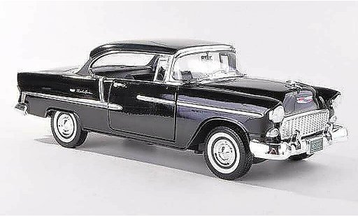 Chevrolet Bel Air Coupe 1/18 Motormax 1955 Hardtop nero modellini auto