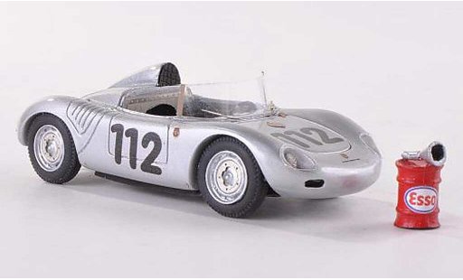 Porsche 718 Base 1/43 Jolly Model 1959 K 1500 winner Targa Florio No. 112 con Esso Kraftstoffass e Einfulltrichter modellini auto