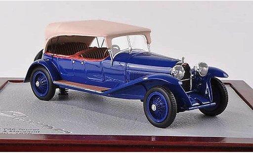 Bugatti 38 tourer 1/18 Chromes Lavocat & Marsault blu/beige ferme 1926 modellini auto