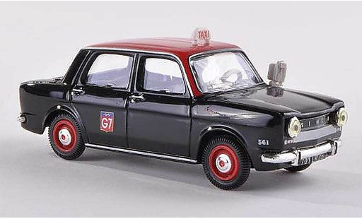 Simca 1000 Taxi 1/43 Norev G7 nero/rosso 1962 modellini auto