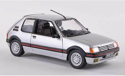 Peugeot 205 GTI 1/43 Norev 1.6 grigio modellini auto