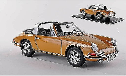 Porsche 911 1967 1/43 GT Spirit S Targa nero-giallo modellini auto