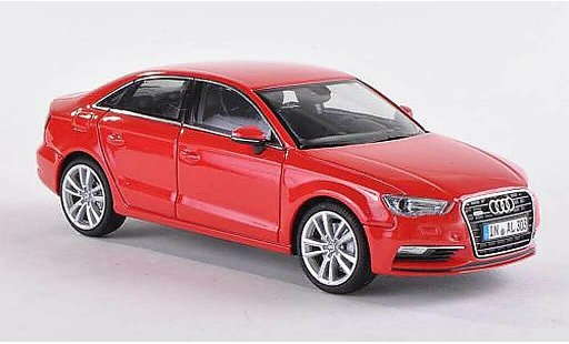 Audi A3 berline 1/43 Herpa Berlina rosso 2013 modellini auto
