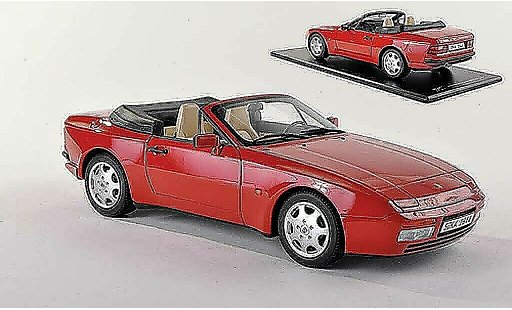 Porsche 944 1989 1/43 GT Spirit S2 cabriolet rosso modellini auto