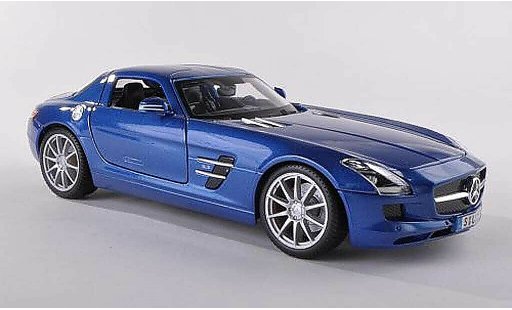 Mercedes SLS Coupe 1/43 Maisto AMG (C197) blu modellini auto