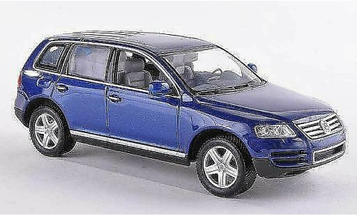 Volkswagen Touareg Base 1/43 Minichamps blu 2002 modellini auto