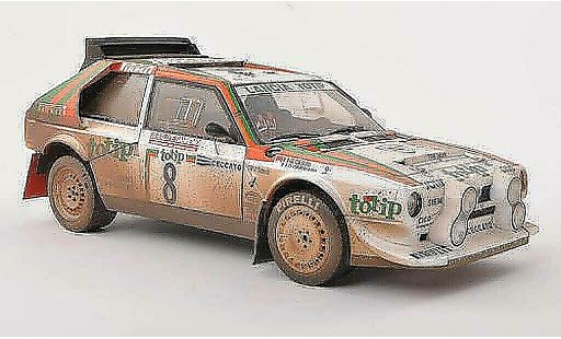 Lancia Delta S4 1/18 Autoart No.8 totip Rally Sanremo 1986 Cerrato/Cerri modellini auto