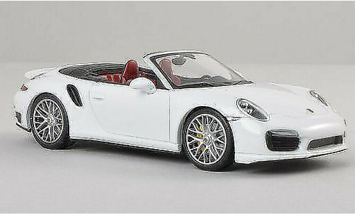 Porsche 911 Turbo S 1/43 Minichamps cabriolet bianco 2013 modellini auto