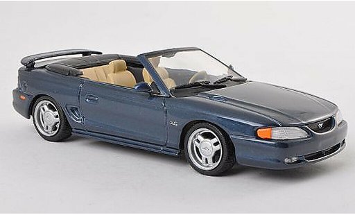 Ford Mustang Cabriolet 1/43 Minichamps blu modellini auto