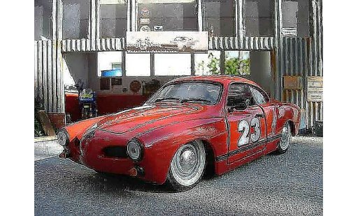 Volkswagen Karmann Ghia Base 1/18 Solido ghia rosso modellini auto