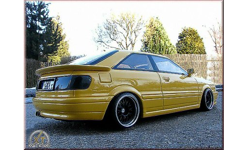 Audi S2 coupe 1/18 Ottomobile giallo jantes BBS 17 pouces bord large modellini auto