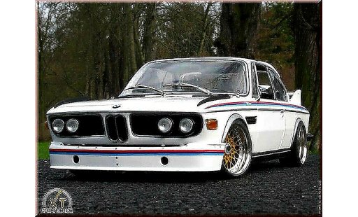 Bmw 3.0 CSL 1/18 Autoart bianco kit deco l modellini auto
