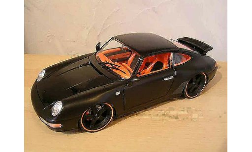 Porsche 911 Carrera 1/18 Burago 4 coupe noir modellini auto