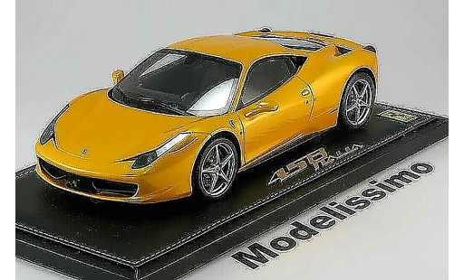 Ferrari 458 Italia 1/18 BBR Models 2009 giallo metallis modellini auto