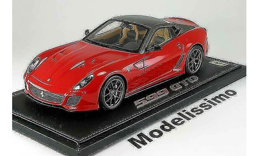 Ferrari 599 GTO 1/18 BBR Models 2008 rosso anthracite modellini auto