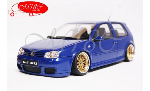 Volkswagen Golf R32 1/18 Ottomobile blu jantes BBS 19 pouces bords larges modellini auto