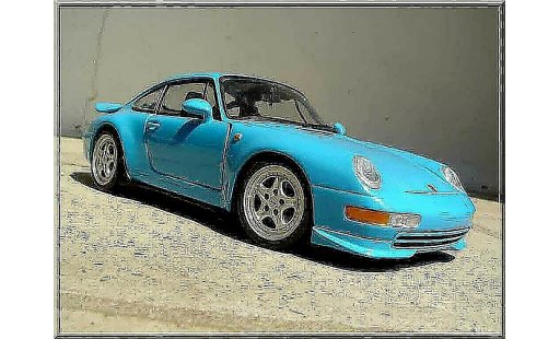 Porsche 911 RS 1/18 Ut Models Carrera blu modellini auto