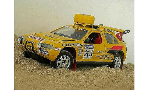 Citroen ZX rallye raid 1/18 Solido #201 1992 Jaune modellini auto
