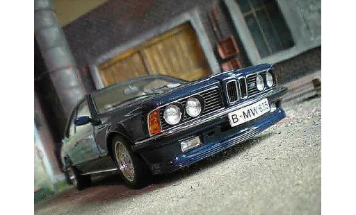 Bmw 635 CSi 1/18 Autoart m blu metallico modellini auto