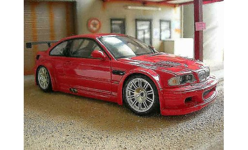 Bmw M3 coupe 1/18 Minichamps GTR E46 rosso modellini auto