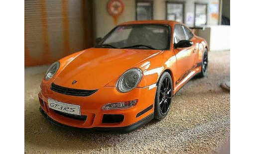 Porsche 911 GT3 RS 1/18 Autoart orange jantes nero modellini auto
