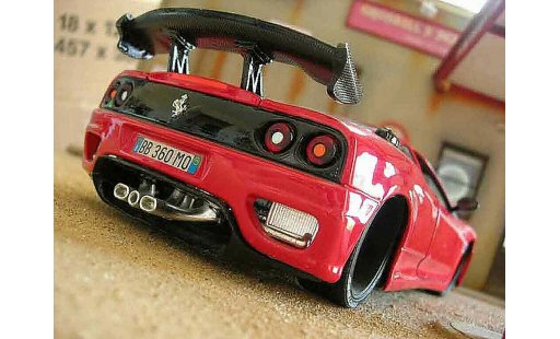 Ferrari 360 Modena 1/18 Burago coupe rosso modellini auto