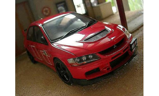 Mitsubishi Lancer Evolution IX 1/18 Autoart rallye art rosso modellini auto