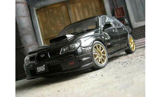 Subaru Impreza WRX 1/18 Autoart STI 2006 nero modellini auto