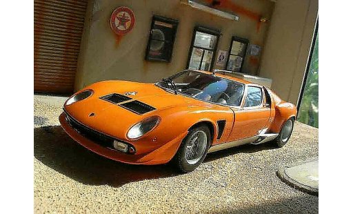 Lamborghini Miura Jota 1/18 Kyosho svr orange modellini auto