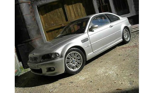 Bmw M3 coupe 1/18 Kyosho E46 grigio modellini auto