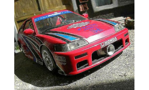 Honda CRX Base 1/18 Hot Wheels drag race rosso modellini auto