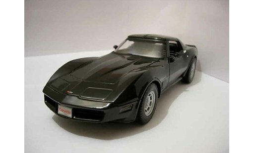 Chevrolet Corvette Coupe 1/18 Welly C3 nero 1982 modellini auto