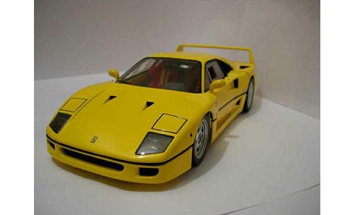 Ferrari F40 Coupe 1/18 Hot Wheels Elite giallo modellini auto