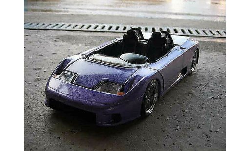 Bugatti EB110 barquette 1/18 Burago blu modellini auto