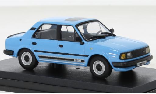 Skoda 120 1/43 Abrex L blu clair 1984 modellino in miniatura