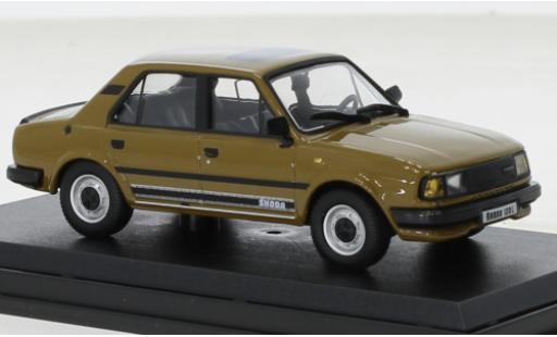 Skoda 120 1/43 Abrex L marroneee 1984 modellino in miniatura